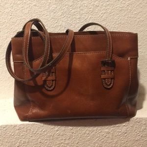 Brown leather Patricia Nash shoulder bag